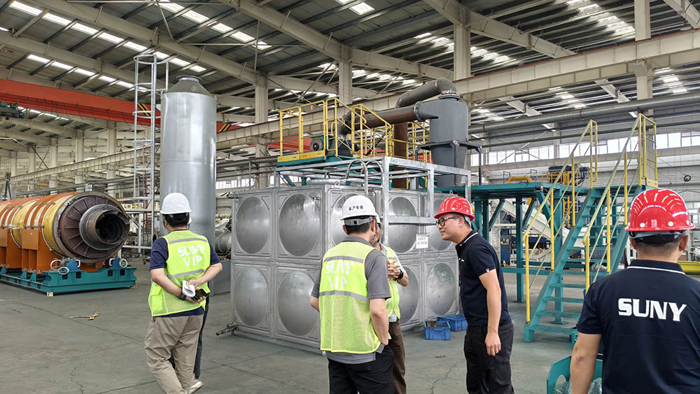 实力获认可！台湾客户实地考察我司锂电池资源化回收装备